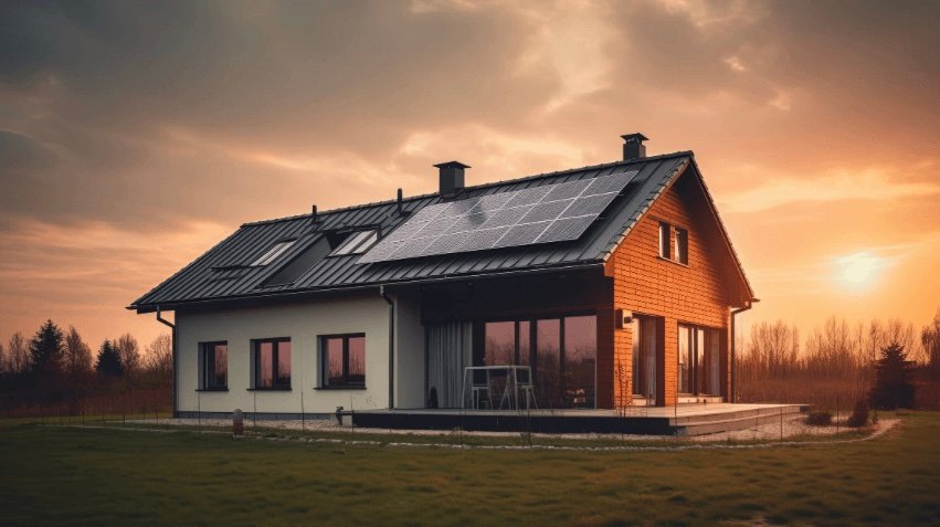 Maison avec panneau solaire, Panneaux Solaires Pour Particuliers